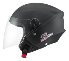 Capacete new liberty three aberto elite preto fosco Capacete new liberty three aberto elite preto fosco