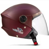 Capacete new liberty three elite vermelho fosco