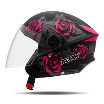 Capacete New Liberty Three Flowerss Elite Pro Tork Fosco Capacete New Liberty Three Flowerss Elite Pro Tork Fosco