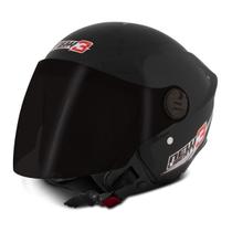 Capacete New Liberty Tree Com Viseira Fumê Aberto Preto Brilhante ou Preto Fosco Pro Tork Barato Tamanhos 56 58 60 Capacete New Liberty Tree Com Viseira Fumê Aberto Preto Brilhante ou Preto Fosco Pro Tork Barato Tamanhos 56 58 60