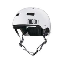 Capacete Niggli Italo Penarrubia Pro Model Branco Brilho