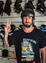 Capacete Niggli Pró Felipe Zambardino - Patins. Skate. Bmx.