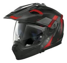 Capacete Nolan N70-2x Skyfall Cinza/Preto/Vermelho
