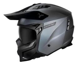 Capacete Norisk Darth 2 Monocolor Titanium Moto Capacete Norisk Darth 2 Monocolor Titanium Moto
