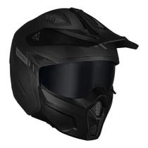Capacete norisk darth ii monocolor preto fosco Capacete norisk darth ii monocolor preto fosco