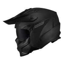 Capacete Norisk Darth II Monocolor Preto Fosco