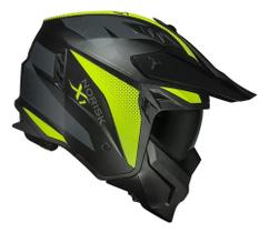 Capacete norisk darth ii monocolor verde 4 em 1