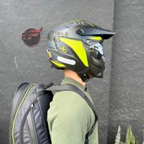 Capacete Norisk Darth II X1 Matte Black HV Yellow Capacete Norisk Darth II X1 Matte Black HV Yellow
