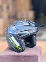 Capacete Norisk Esportivo Moto Aberto Darth 2 Storm Grey