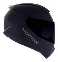 Capacete Norisk Fechado Razor Solid Matte Black Preto Fosco