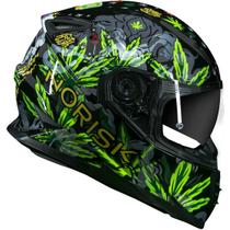 Capacete Norisk Ff302 Magic Seeds Verde Tamanho:62