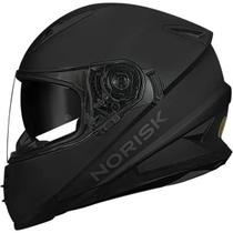 Capacete Norisk Ff302 Monocolor Matte Black C/ Oculos