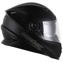 Capacete Norisk FF302 Monocolor Preto Fosco Com Viseira Solar