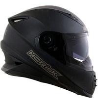 Capacete Norisk Ff302 Monocolor (viseira Solar) Preto Fosco