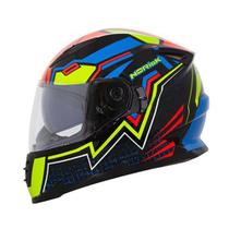 Capacete Norisk FF302 Rapid Wizard Black/Blue/Red/Yellow - LS2 Norisk AGV