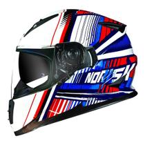 Capacete Norisk FF302 Soul Advance Branco Brilhante Com Óculos