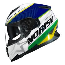 Capacete norisk ff302 soul grand prix brazil brasil com oculos interno