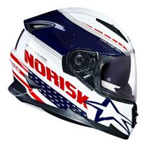 Capacete norisk ff302 soul grand prix usa estados unidos com oculos interno united states