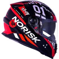 Capacete Norisk FF302 Tokyo Black/Red/White