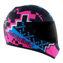 Capacete Norisk Ff391 Stunt Pixel Matte - ul/Rosa - 58 (M)