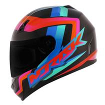 Capacete Norisk Ff391 Void Preto Cinza Branco / Azul Laranja