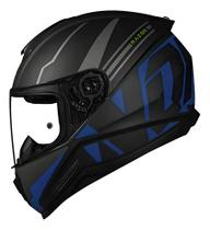 Capacete Norisk Ff802 Razor Full Matte Black Blue Azul Preto Desenho:Sólido/AzulTamanho do capacete:62Cor:PretoGenero Capacete Norisk Ff802 Razor Full Matte Black Blue Azul Preto Desenho:Sólido/AzulTamanho do capacete:62Cor:PretoGenero
