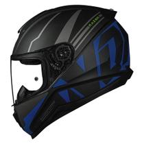 Capacete Norisk FF802 Razor Full Matte Black Blue Capacete Norisk FF802 Razor Full Matte Black Blue