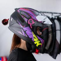 Capacete Norisk FF802 Razor Ghost Matte Black Purple Capacete Norisk FF802 Razor Ghost Matte Black Purple
