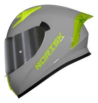 Capacete Norisk Flow Monocolor Cinza Estilo E Proteção