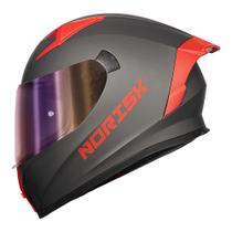 Capacete Norisk Flow Monocolor Cinza Titanium Fosco Capacete Norisk Flow Monocolor Cinza Titanium Fosco