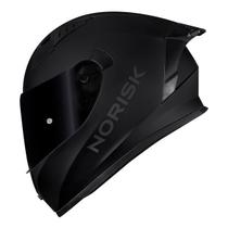 Capacete Norisk Flow Monocolor Preto Fosco Esportivo Com Aerofolio e Viseira Espelhada Capacete Norisk Flow Monocolor Preto Fosco Esportivo Com Aerofolio e Viseira Espelhada