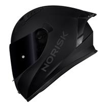 Capacete Norisk Flow Monocolor Preto Fosco