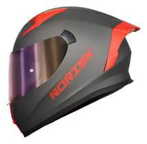 Capacete Norisk Flow Monocolor Titanium Estilo E Proteção