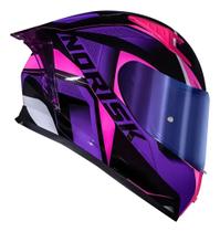 Capacete Norisk Flow Pulse Rosa E Roxo Capacete Norisk Flow Pulse Rosa E Roxo