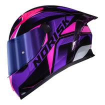 Capacete Norisk Flow Pulse Rosa e Roxo Capacete Norisk Flow Pulse Rosa e Roxo