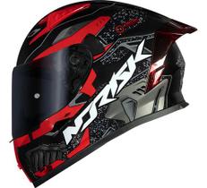 Capacete Norisk Flow Robot Preto Vermelho Spoiler + Viseira Desenho:Sergeant/VermelhoTamanho do capacete:62Cor:PretoG Capacete Norisk Flow Robot Preto Vermelho Spoiler + Viseira Desenho:Sergeant/VermelhoTamanho do capacete:62Cor:PretoG