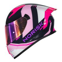 Capacete norisk flow run blue pink azul rosa
