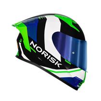 Capacete Norisk Flow Run Preto E Branco + Viseira Extra