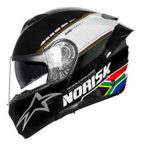 Capacete norisk force 2 grand prix africa do sul cor:africa do sultamanho do capacete:58desenho:norisk force ii