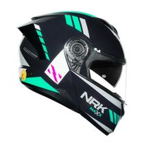 Capacete Norisk Force Il Max Escamoteavel Azul E Verde Capacete Norisk Force Il Max Escamoteavel Azul E Verde