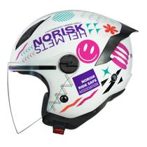 Capacete Norisk Neo Buddy Branco e Rosa