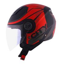 Capacete Norisk Orion City Vermelho Fosco 56/S