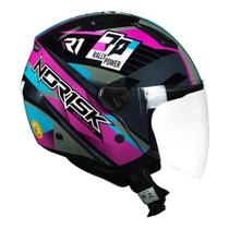 Capacete Norisk Orion R1 - Rosa/Azul - 60 (G)