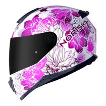 Capacete Norisk Razor Bloom Branco Rosa