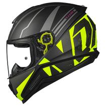 Capacete Norisk Razor Full Matte Preto/ Amarelo Fosco