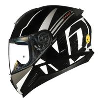 Capacete Norisk Razor Full Preto/ Branco