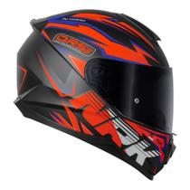 Capacete Norisk Razor Ghost Preto Fosco/ Laranja