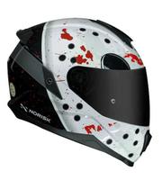 Capacete Norisk Razor Jason Mask - White/Black - 56 (P)