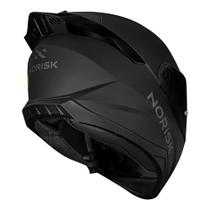 Capacete norisk razor monocolor fosco e brilhante black edition