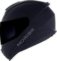 Capacete Norisk Razor Monocolor Preto Fosco Fechado Moto